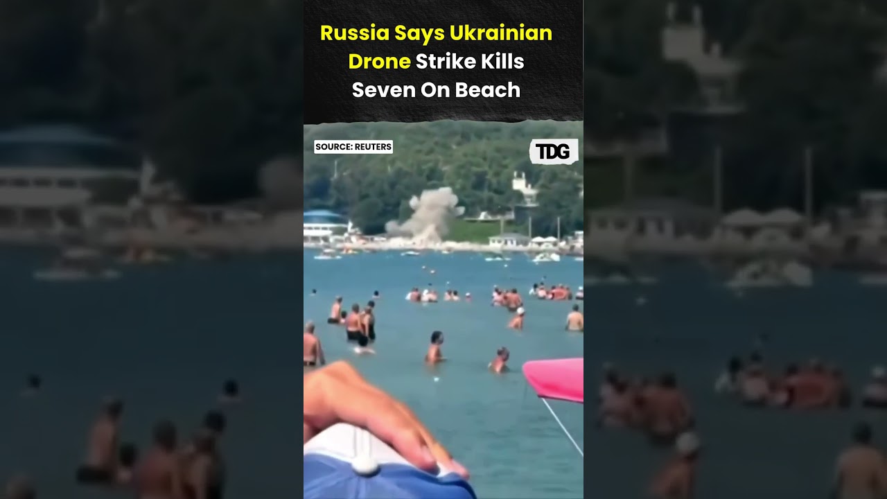 Russia Says Ukrainian Drone Attack On Beach Kills Seven, Including Three Children