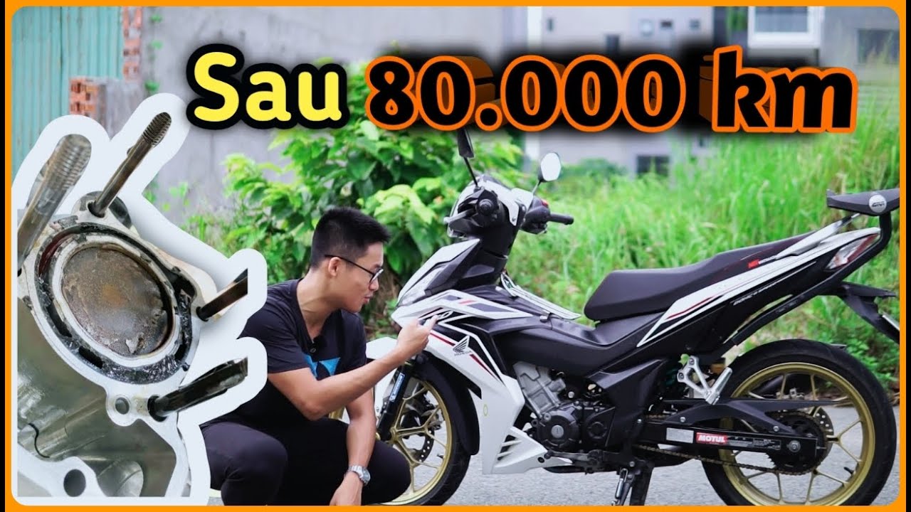 Honda Winner 150 sau gần 80.000km còn lại gì, đại tu như thế nào ?
