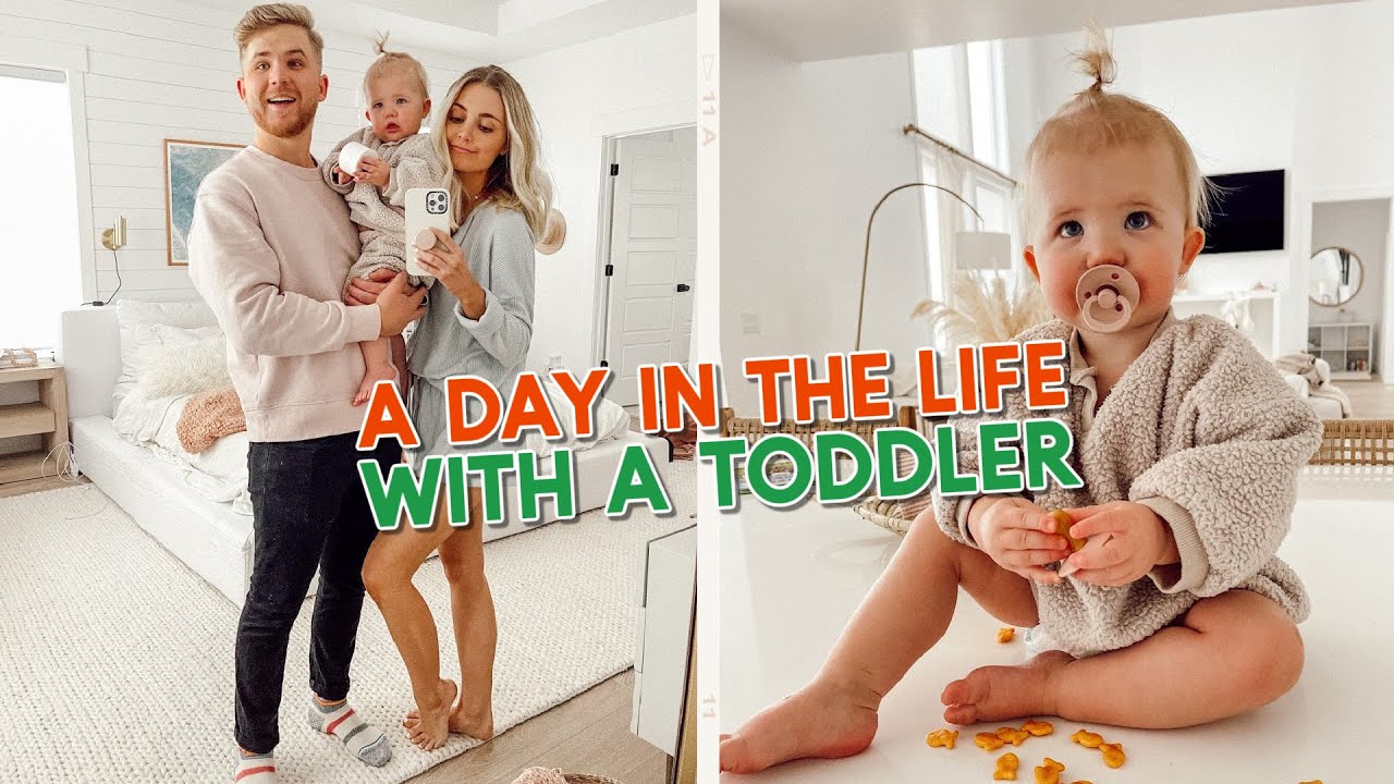 a day in the life with a one year old! our morning + activity of the day!