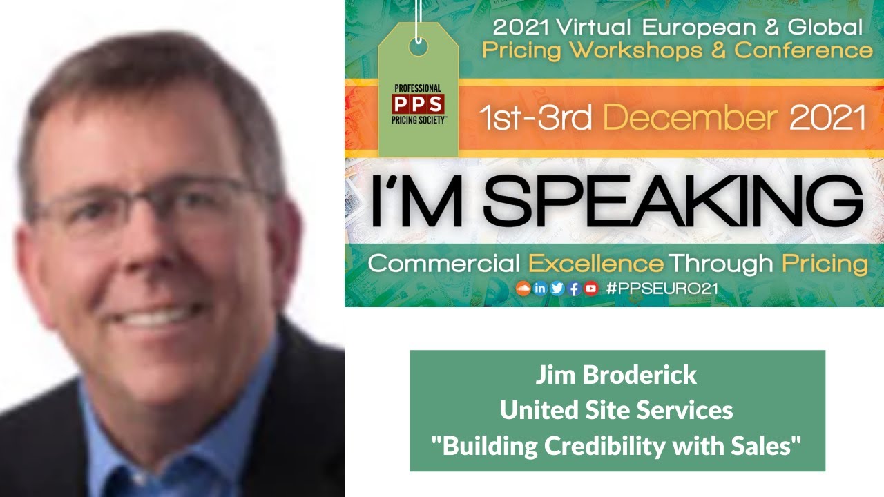 #PPSEuro21 Pricing Breakout Speaker Jim Broderick of United Site Services