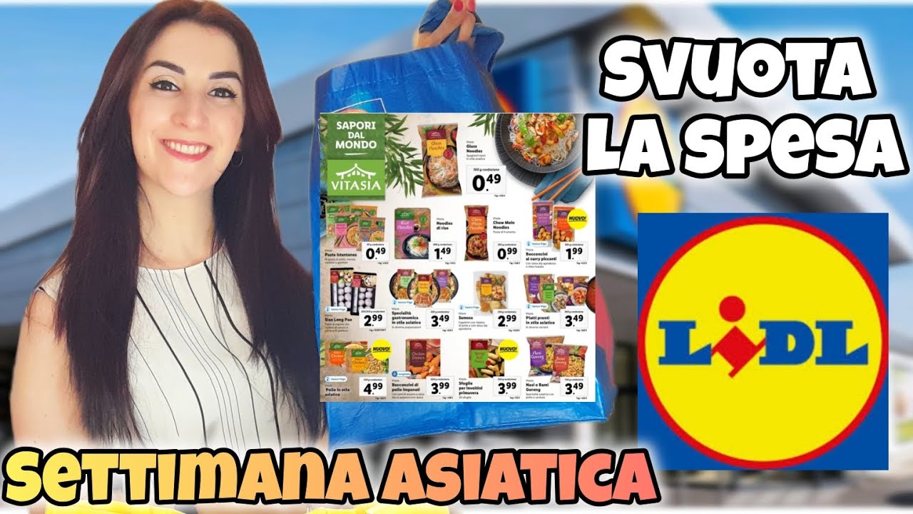 SVUOTA LA SPESA LIDL! 🛒SETTIMANA ASIATICA!⛩️🤩