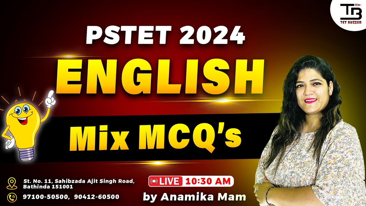 🎯 PSTET 2024 English Pedagogy Mix MCQs | PSTET English by TET BUZZER | PSTET 2024
