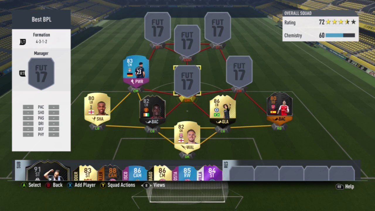 FUT 17 Rainbow BPL Team FT/POTM!!!