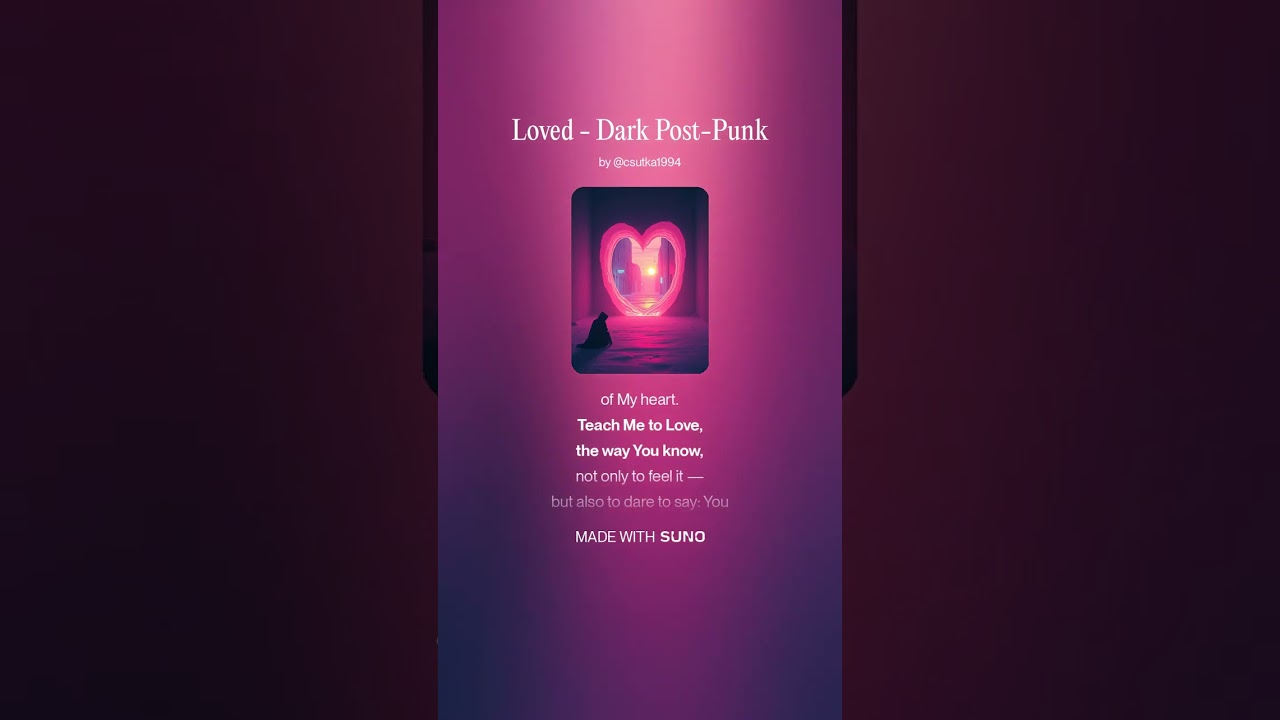 Loved  - Dark Post Punk (Male vocal)