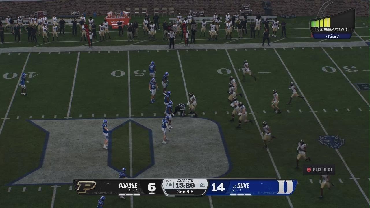 EA SPORTS College Football 26: Week 2, Purdue vs 14 Duke Crazy Ending