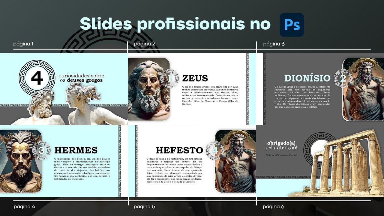 Como fazer uma APRESENTAÇÃO no Photoshop 🚀 | Para Escola, Faculdade, Trabalho