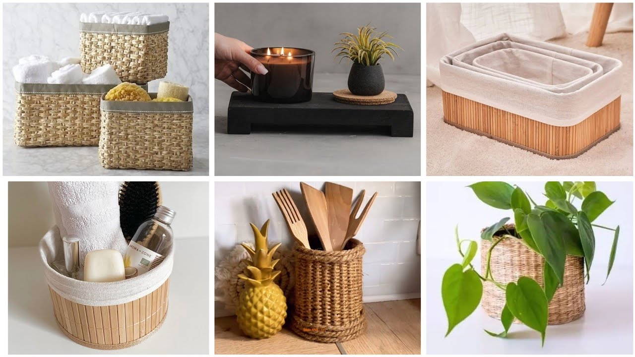 افكار ✨كوني متميزة اصنعي ديكورات ومنظمات بيتك بنفسك باشياء بسيطة بأقل تكلفة#deco#diy#ideas