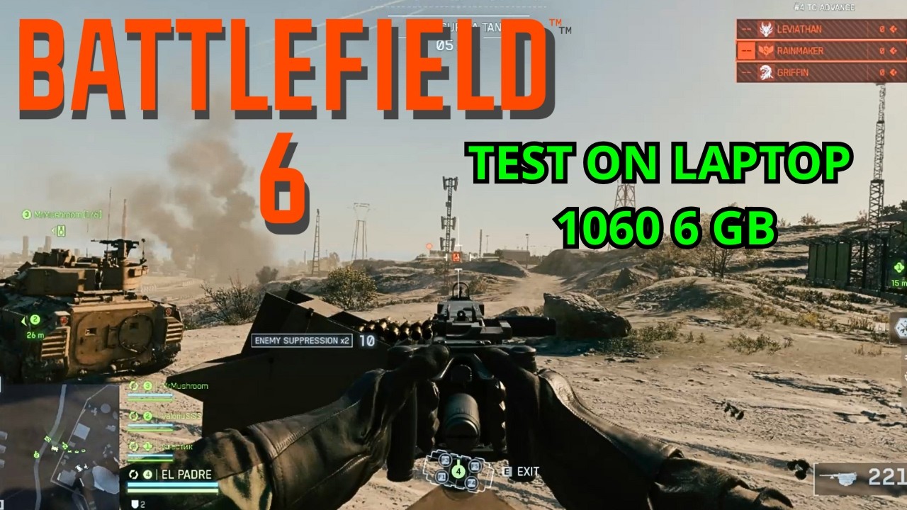 BATTLEFIELD 6 TESTING ON LOW SETTINGS, NVIDIA 1060 6 GB, RAM 32 GB #bf6  #battlefield6 #test