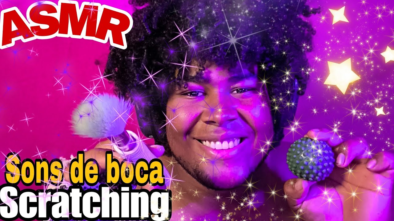 ASMR  Mais Viciante que você vai ver, Pincel, Scratching e Sons de Boca