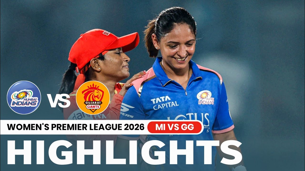 MI vs GG Women's WPL Highlights 2026 | Mumbai vs Gujarat 19th WPL Match Highlights 2026