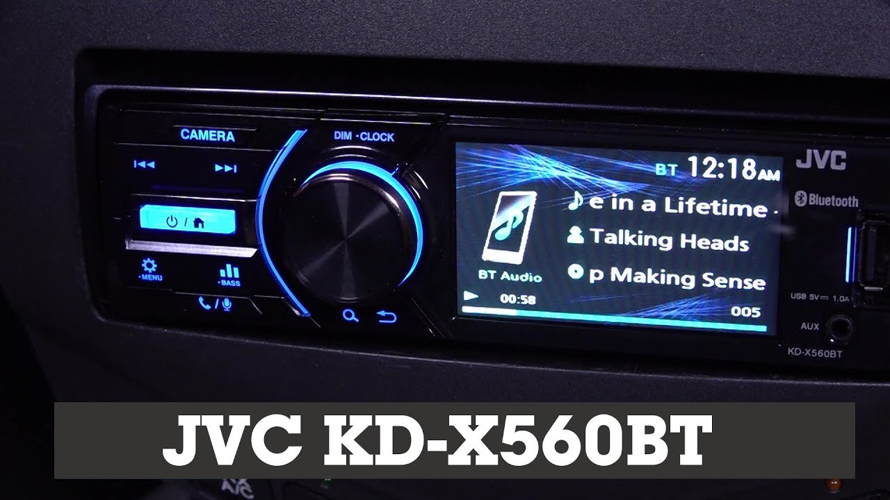 JVC KD-X560BT Display and Controls Demo | Crutchfield Video