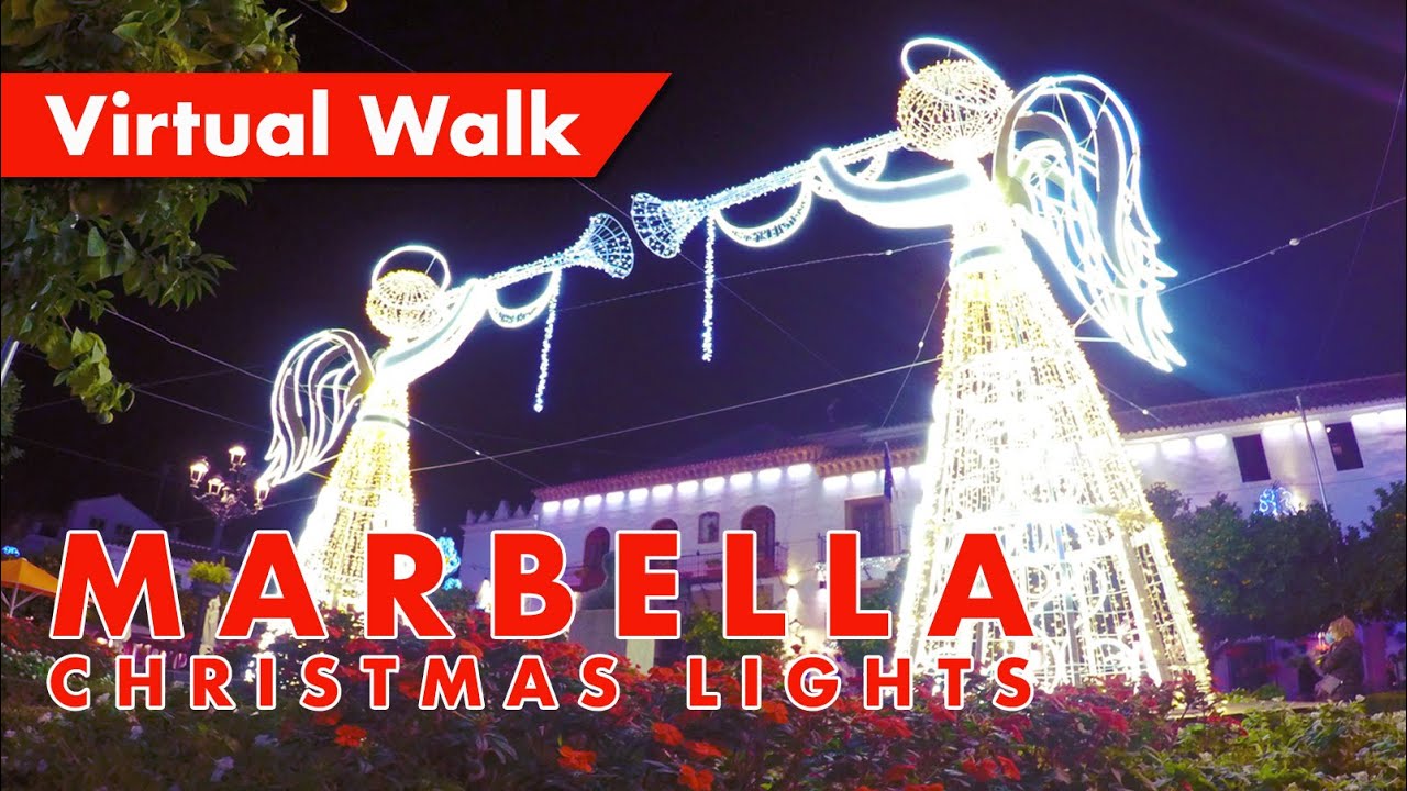 Marbella Christmas lights 2021 - Marbella old town to Puerto Deportivo evening walking tour