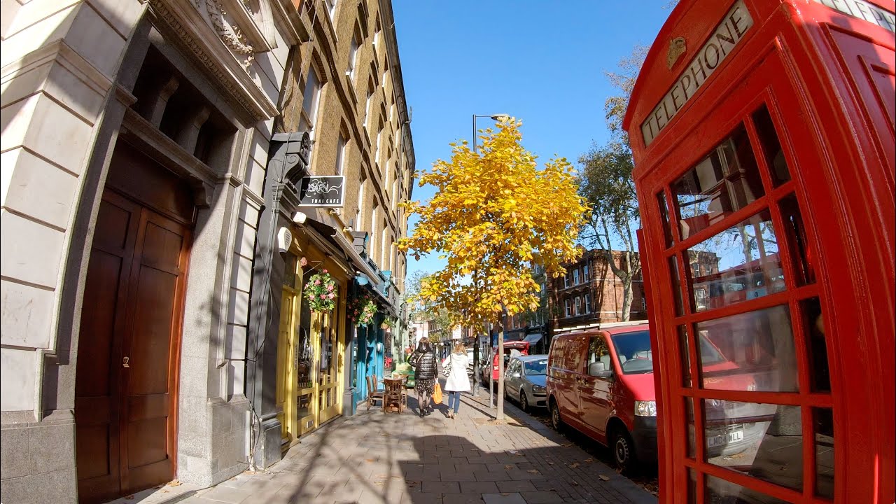 Walking in London: Angel to Highbury & Islington Station [4K, Binaural]