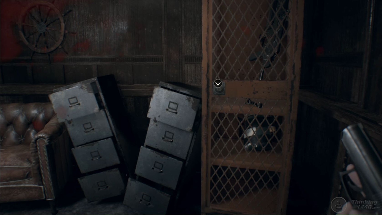 Resident Evil 7 - Find Captain's Cabin Locker Key, get machine gun