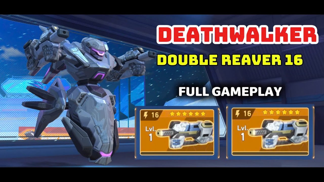 Deathwalker with Dual Reaver 16 Full Match Review | Damage Test | Mech Arena
