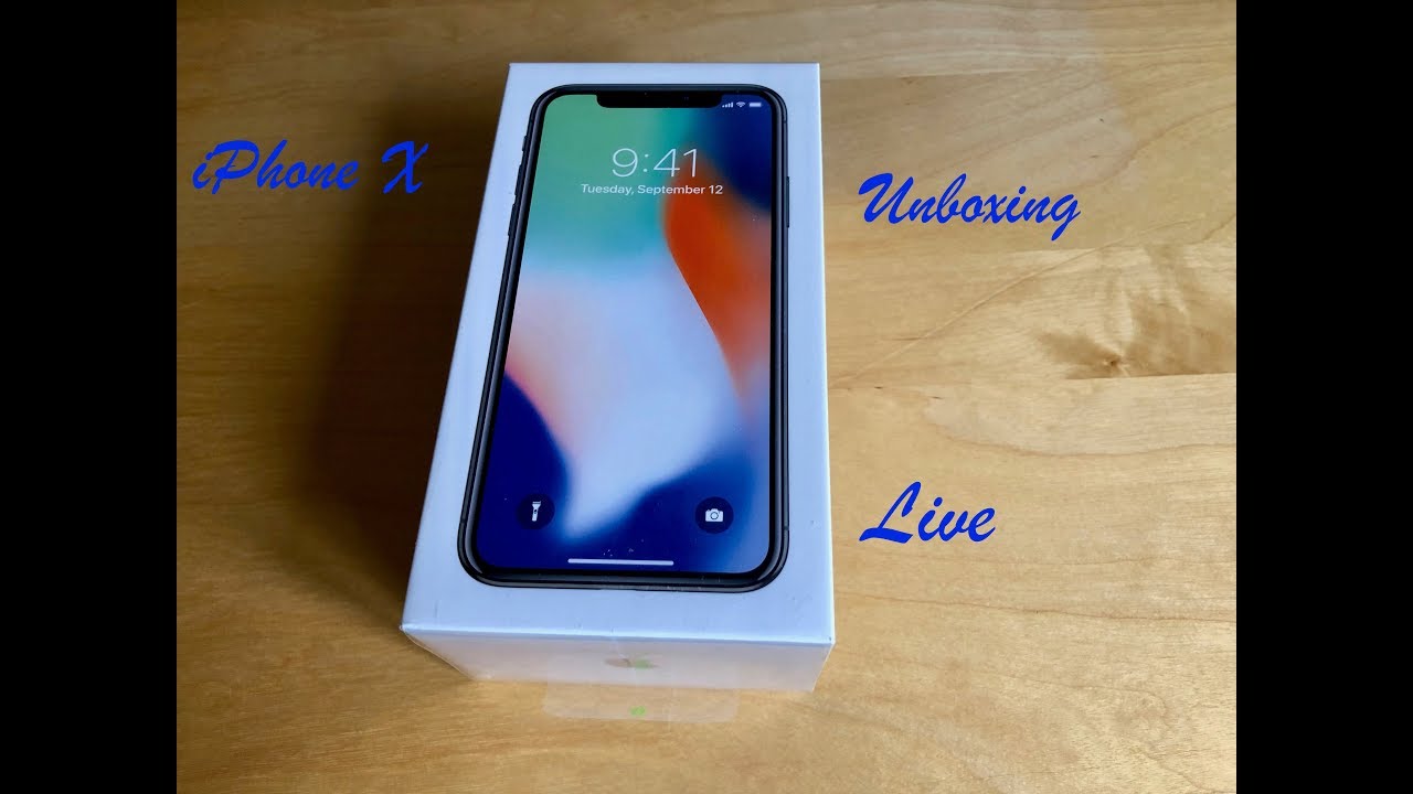 iphone x silver Unboxing and setup