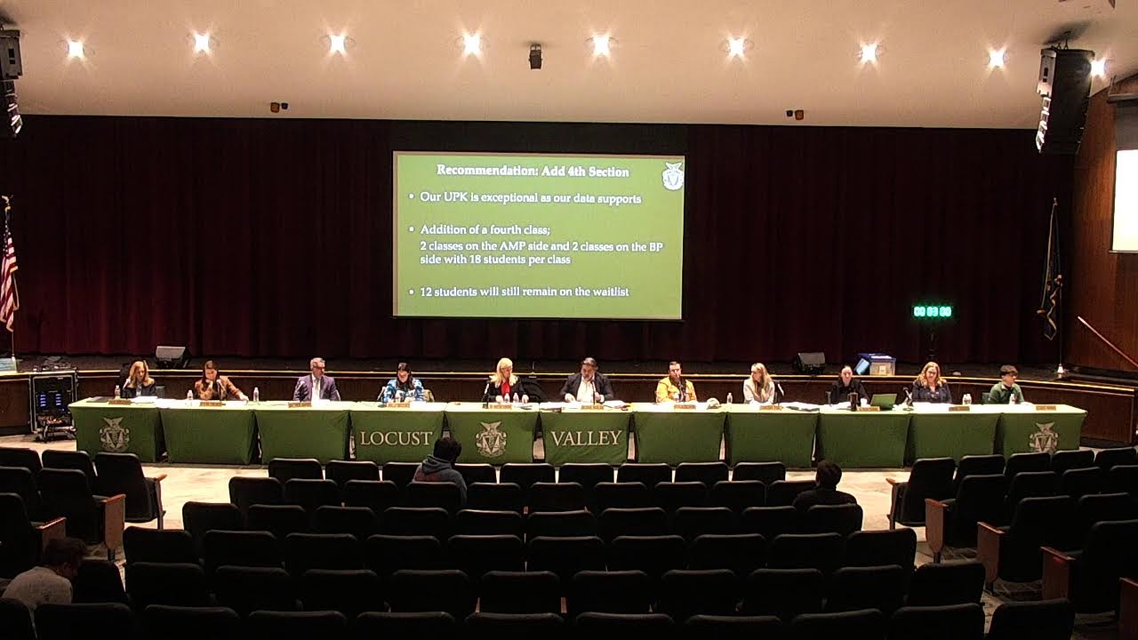 Locust Valley Board of Education Meeting 1-28-26