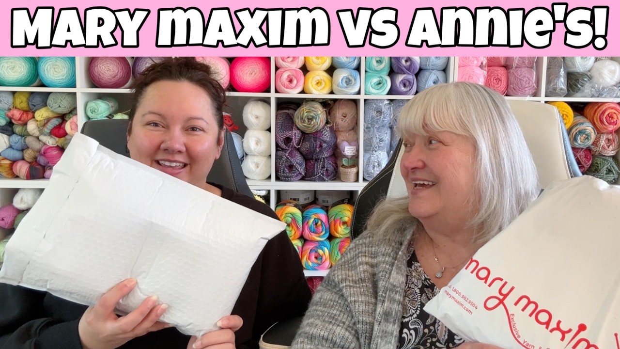 Crochet Kits Annies Versus Mary Maxim UNBOXING! - Let's Take a Look!