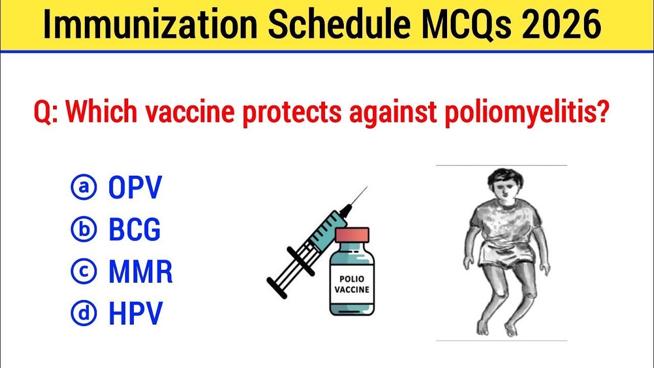 Top 50 Immunization Schedule MCQs | Vaccination MCQs for Nurses | RRB,NCLEX-RN, NORCET, AIIMS, ANM, 