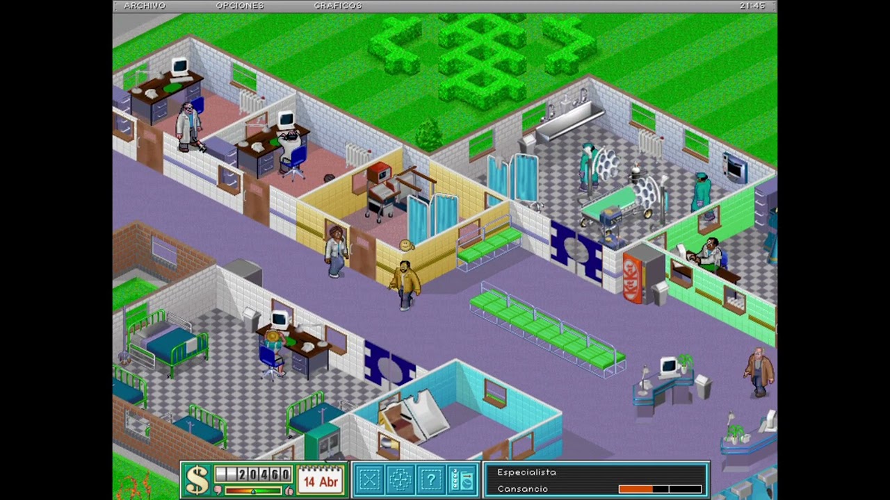 Theme Hospital (13) - Reparador de genética ¿extraterrestre?