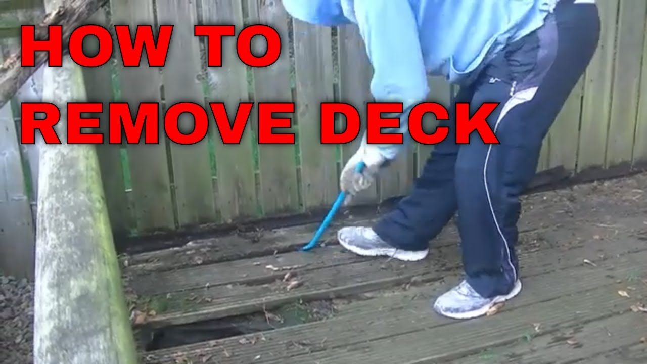 HOW TO REMOVE DECKING un build wood floor deck