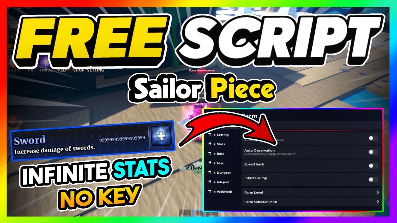 Sailor Piece Script *NO KEY* - AUTOFARM, GODMODE, DUPE, KILL AURA + More!