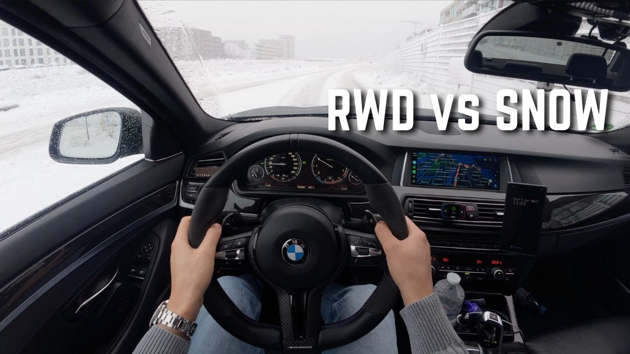 POV: Driving a RWD BMW in the Snow