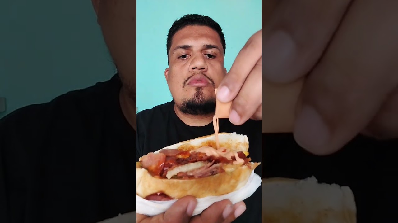 COMENDO HAMBÚRGUER UMA DELÍCIA DE SABOR ASMR MASTIGAÇÃO MUKBANG "EATING SOUNDS"