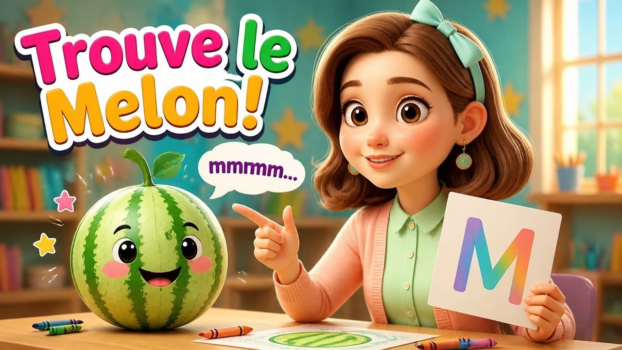 Lettre M | Où est le Melon ? Jeu Éducatif 🎯