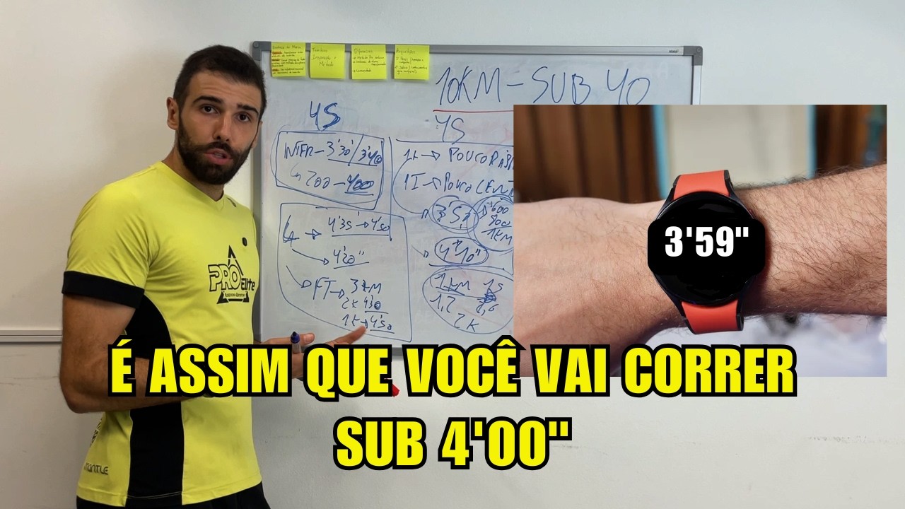 Como correr 10km abaixo de 40 minutos