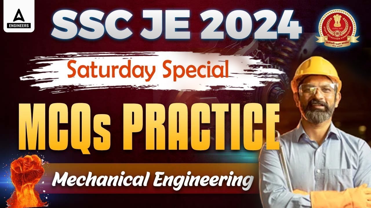 SSC JE MCQs Mechanical | Saturday Special | SSC JE Mechanical
