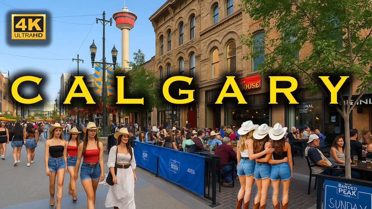 Calgary Downtown Stampede on Stephen Ave! Summer Heat, Cowboys, Pedal Pub #calgary #stampede #canada