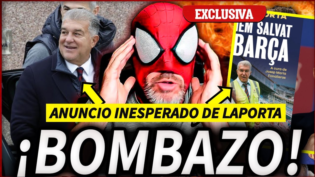¡BOMBAZO!😱¡LAPORTA ANUNCIA UNA SORPRESA que me ha DEJADO LOCO! (YA QUIERO VERLA)