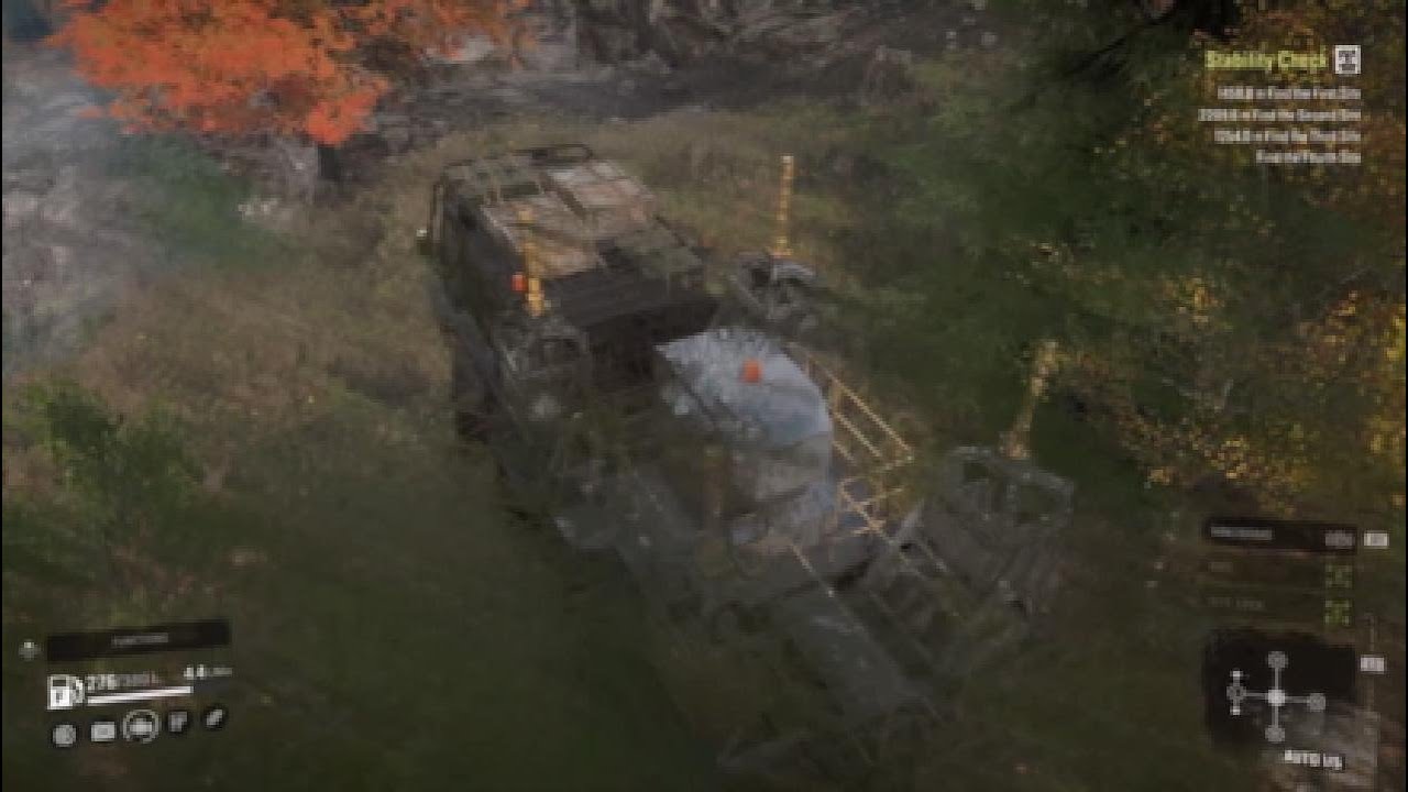 SnowRunner - Zurdania, Stability Check. Seismic Locations Only Video.