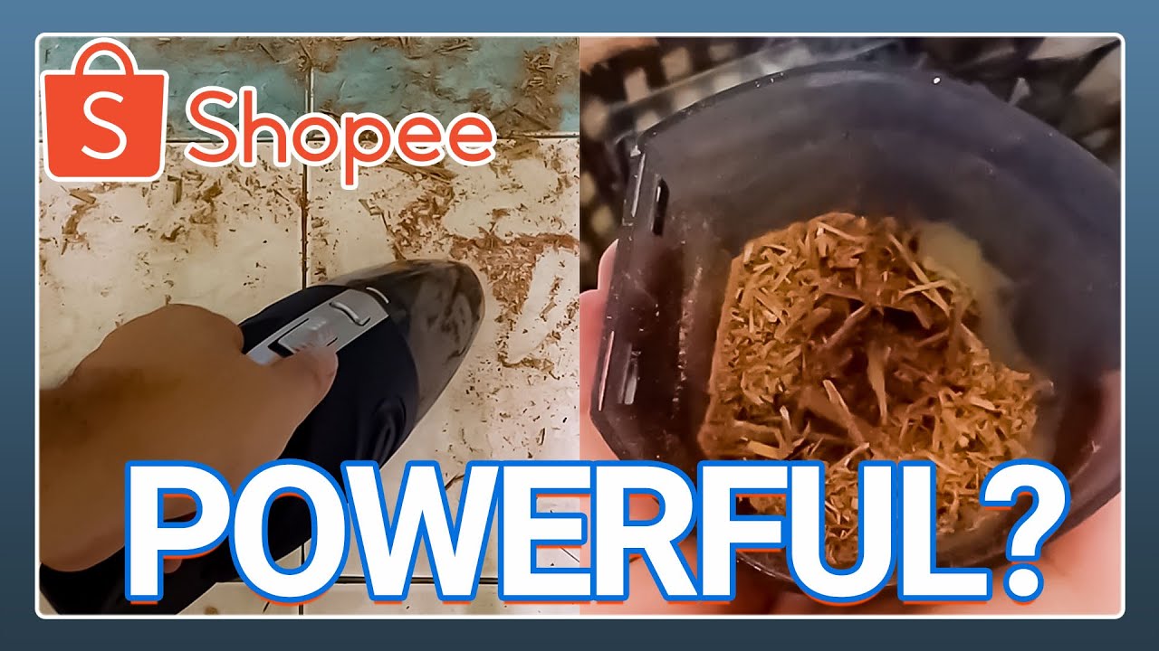 cheap cordless mini car vacuum review | shopee portable vakum kereta murah