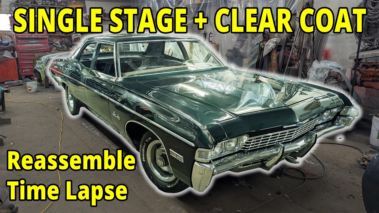 68 Chevy Assembly After INSANE Metallic Paint Job