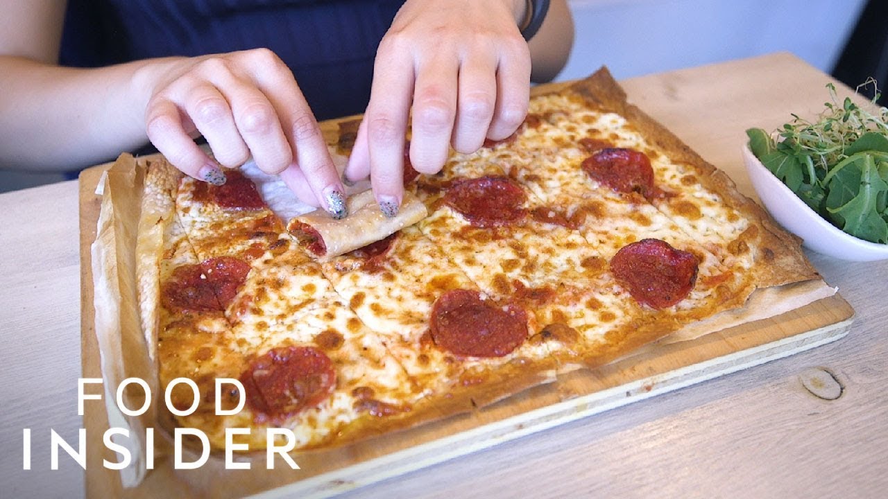 Super Thin Pizza Is Made For Rolling | What's It Taste Like