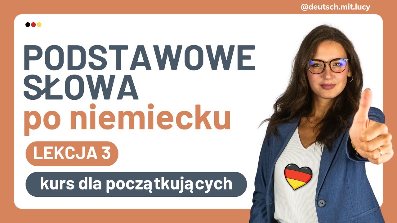 Podstawowe słowa i zworty po niemiecku| Kurs niemieckiego dla początkujących