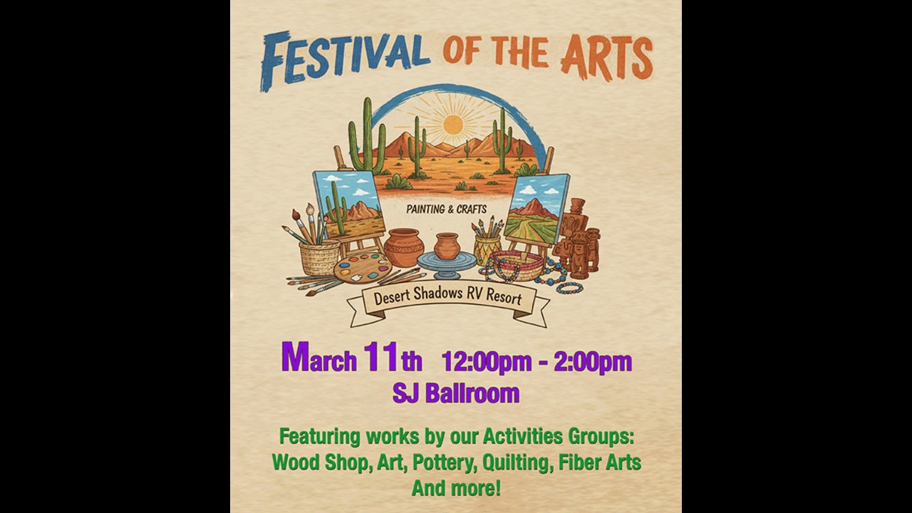 Desert Shadows RV Resort Art Festival 2026