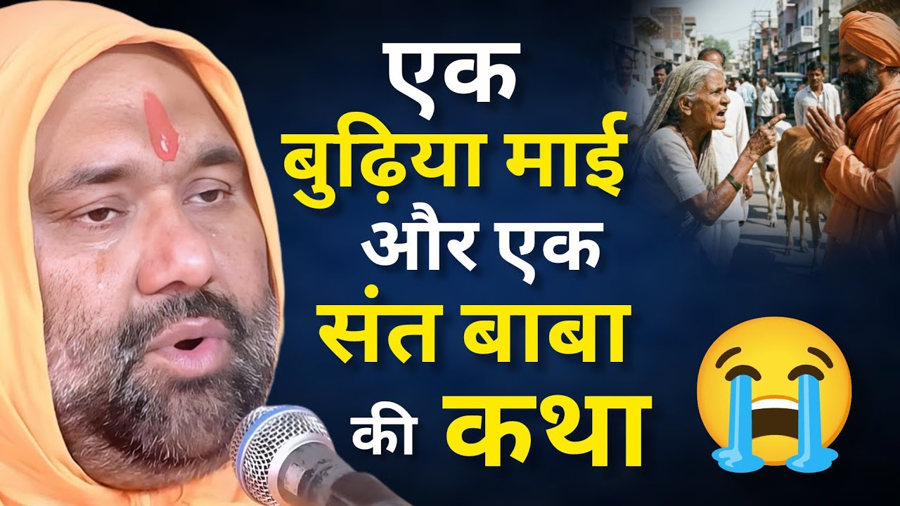 😥 एक बुढ़िया माई और एक संत बाबा की कथा सुनकर आंसू रोक नहीं पाओगे 💔😭 | Vishnu Chetan ji Maharaj 