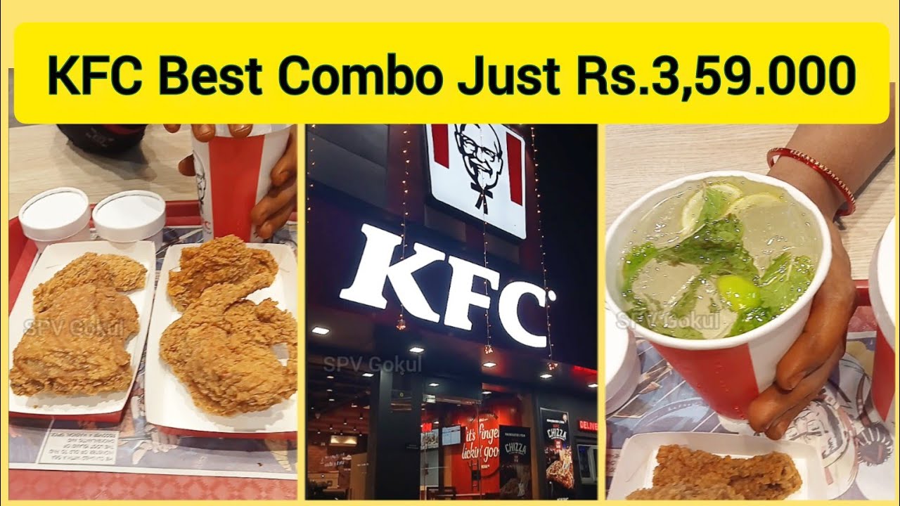 KFC best combo at Rs.3,59.00  || All chicken box || #kentuckyfriedchicken #attur