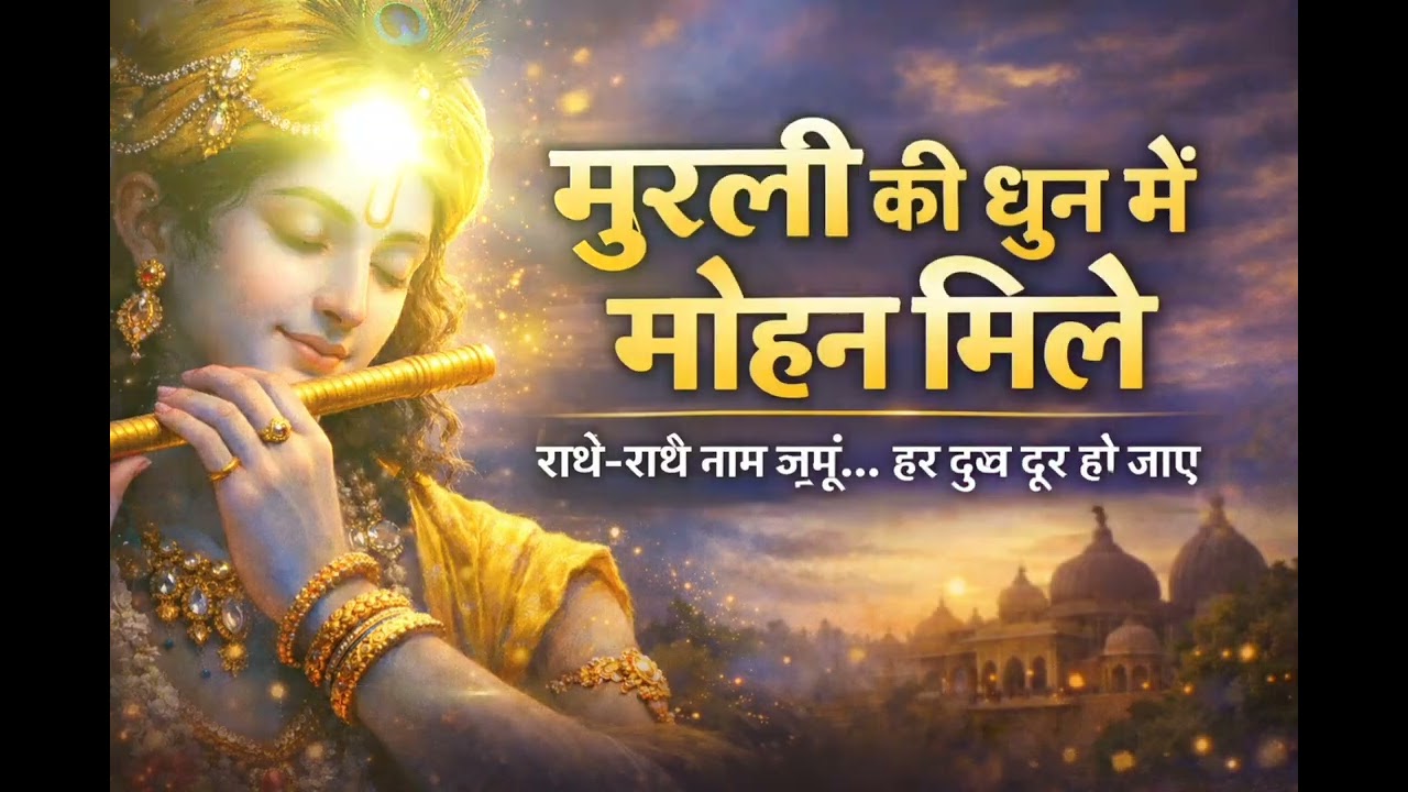 मुरली की धुन में मोहन मिले | Radha Krishna Bhajan | Krishna Murli Song | Peaceful Devotional Song