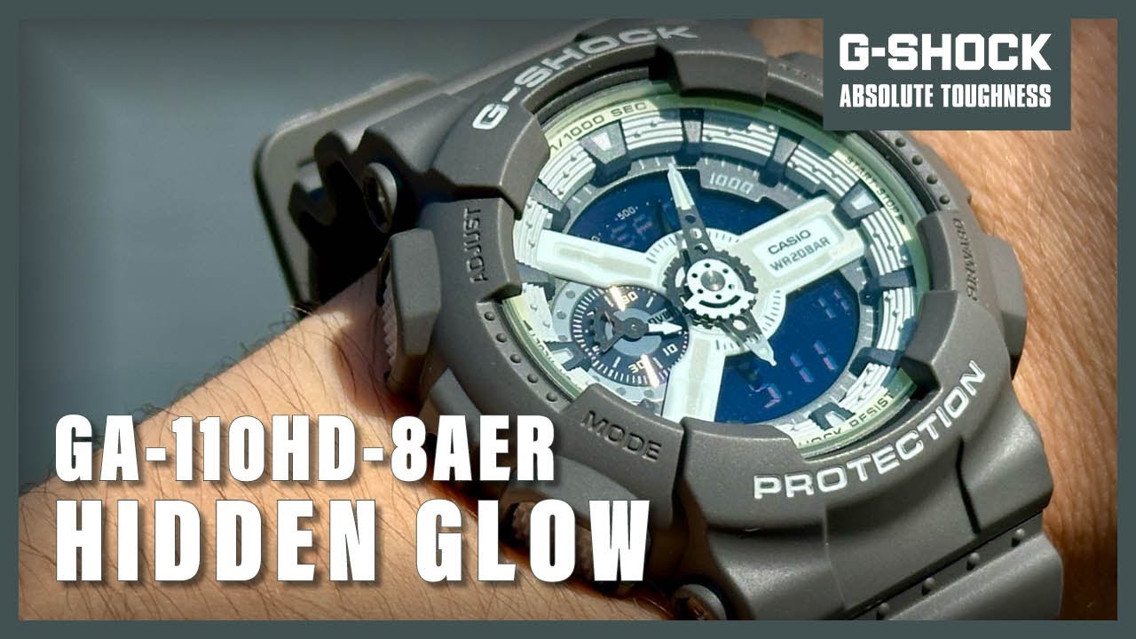 Unboxing The Casio G-Shock Hidden Glow GA-110HD-8AER