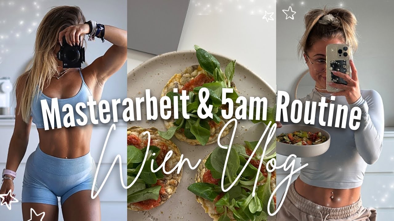 Masterarbeit schreiben | 5 Uhr Morgenroutine | 12 Wochen Laufpaue | Wien Vlog 👩‍🎓✨