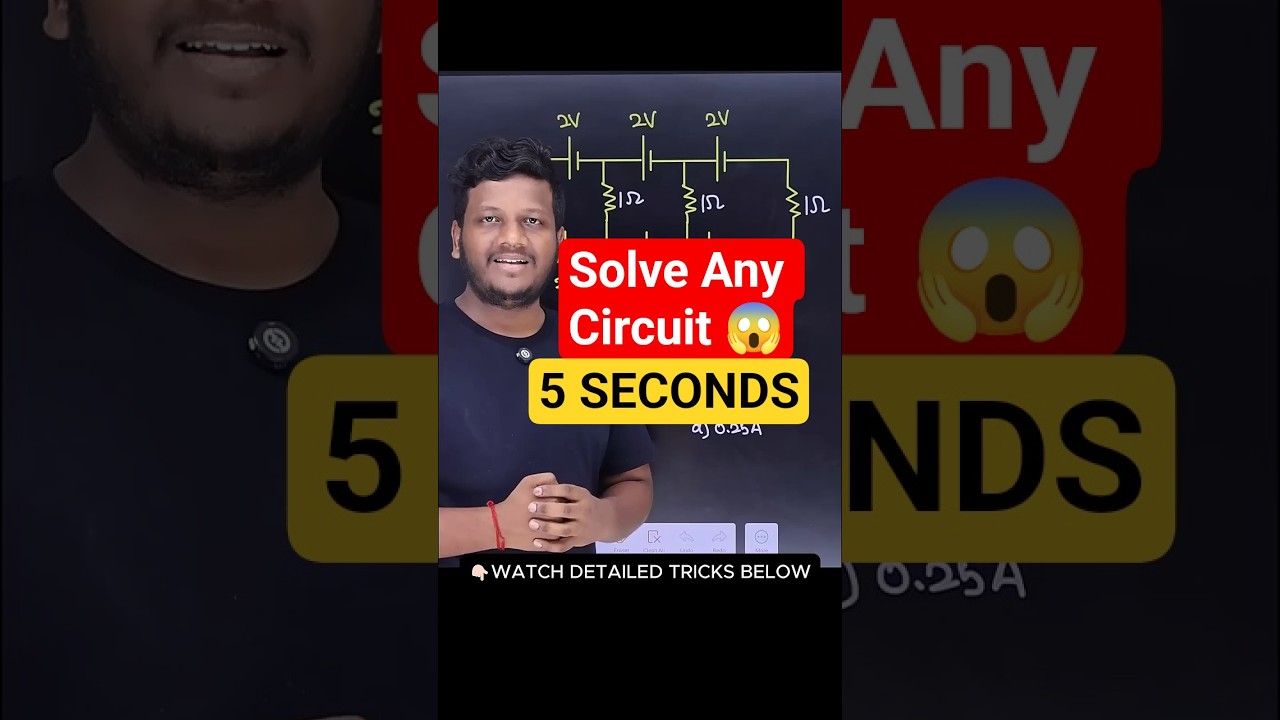 99% Students Fail This Circuit Question NEET Physics Tricks Tamil NST Dr Sudharshan FREE NEET TAMIL