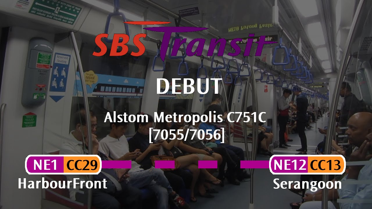 [DEBUT] SBS Transit C751C [7055/7056]: HarbourFront → Serangoon (» Punggol)