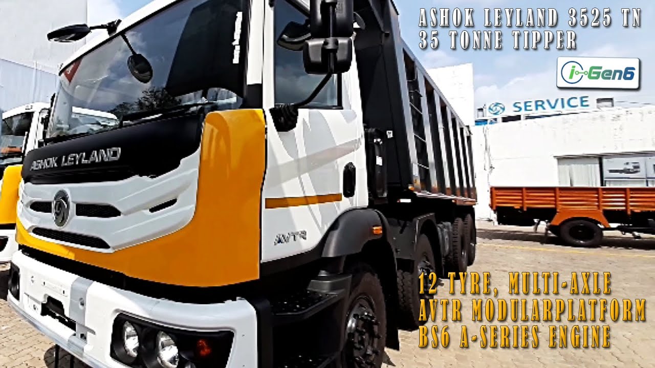Ashok Leyland 3525 TN, 35 Tonne AVTR Modular Platform Tipper with Multi-Axle, 12 Tyre, BS6 Diesel
