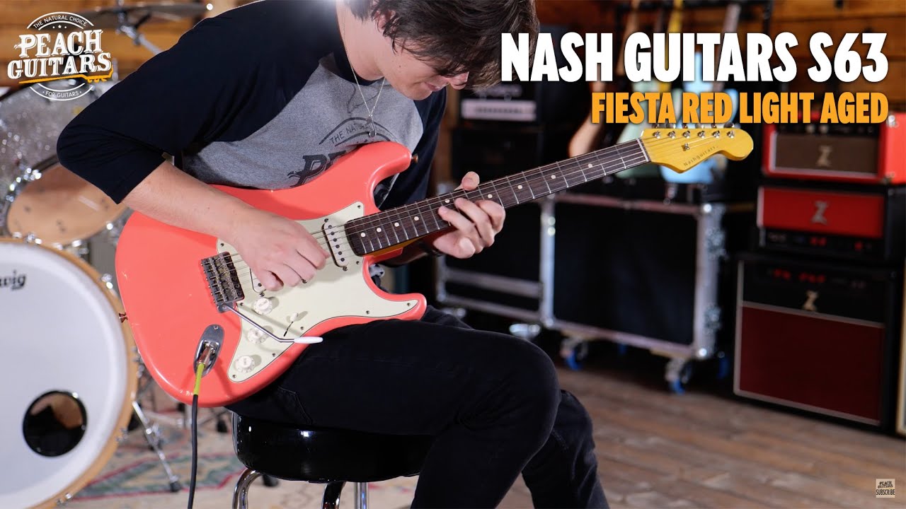 No Talking...Just Tones | Nash Guitars - S63 | Fiesta Red Light Aged