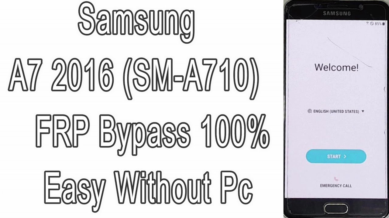 Samsung A7 2016 (SM-A710) FRP Bypass 100% Easy Without Pc | Google Account Remove | Android 7.1