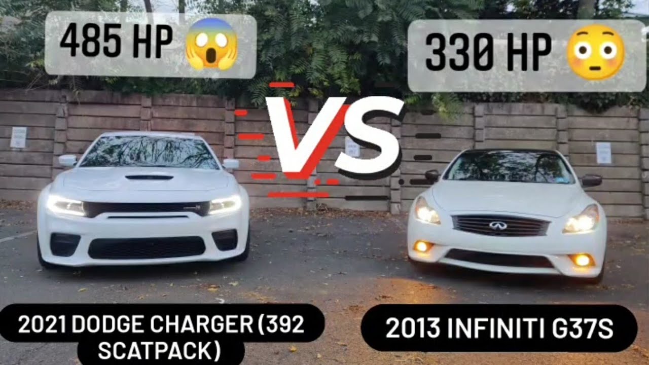 392 Dodge Charger (Scat Pack) vs Infiniti G37s **Surprising Result‼️**